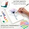 Watercolor Paint Set - 84 Piece Kit for Adults, Beginner & Professional Artists - 48 Tubes (12ml), 25 Page Sketch Paper Pad, 8 Painting Brushes, Aquapen, Palette, Masking Tape - Art Supplies